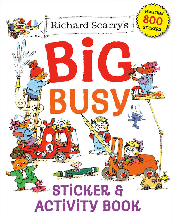 Richard Scarry's Big Busy Sticker & Activity Book - Édition anglaise
