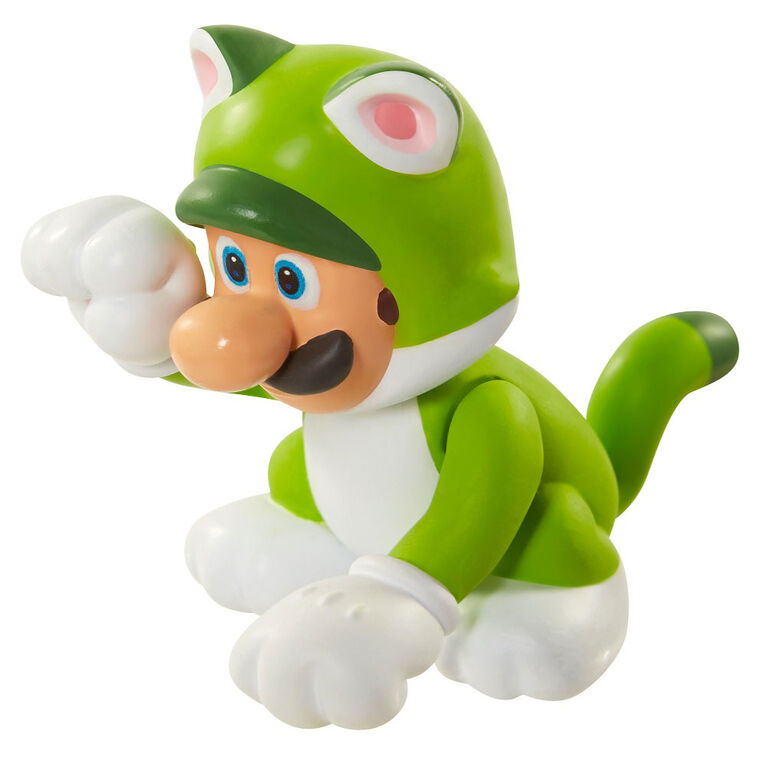 Nintendo-  Nintendo 2.5" Limited Articulation Wave 8-Cat Luigi