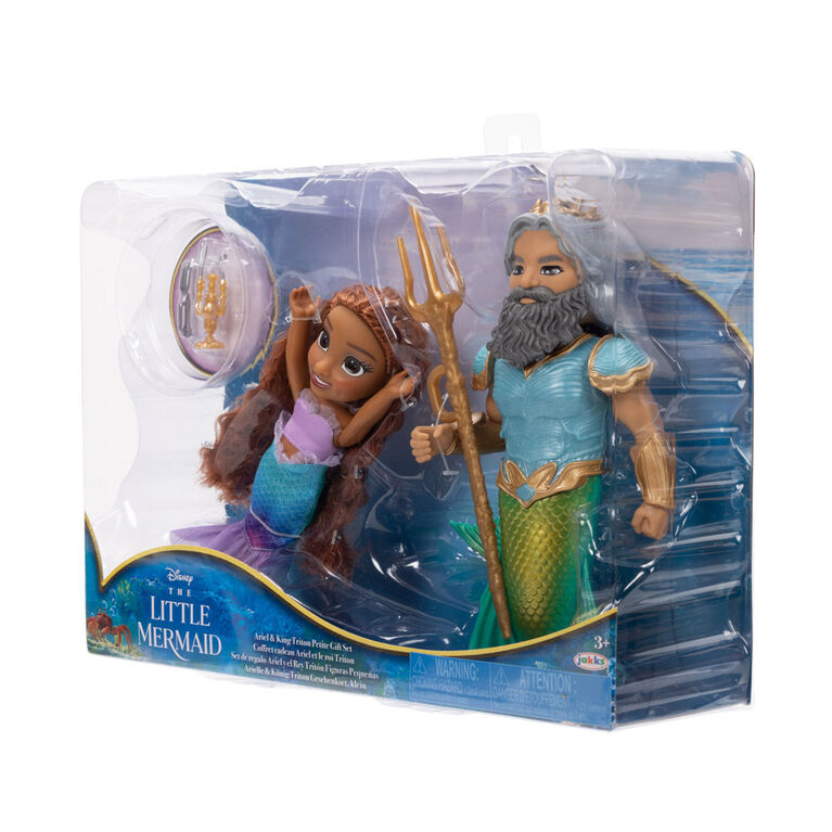 Film d'action La Petite Sirène - Ensemble cadeau Ariel et Roi Triton 