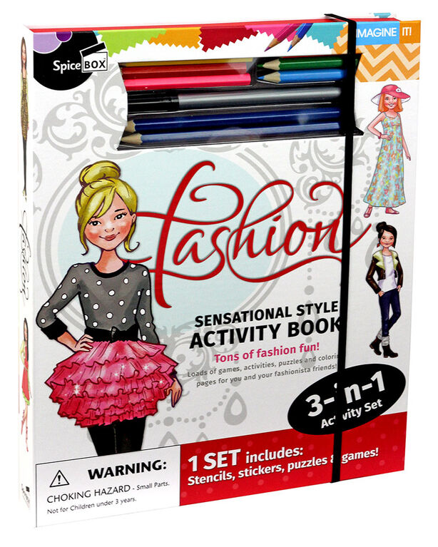 SpiceBox Children's Art Kits Imagine It Fashion - English Edition
