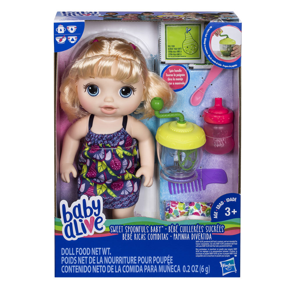 baby alive sweet spoonfuls baby doll girl