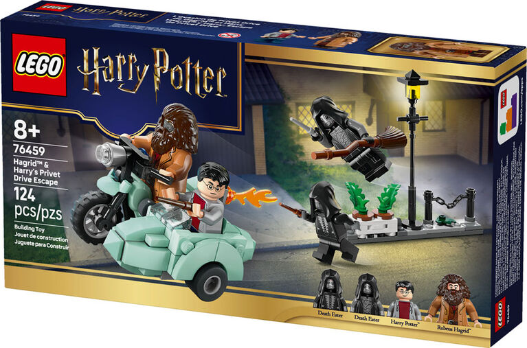 LEGO Harry Potter L'&Eacute;vasion de Privet Drive de Hagrid et Harry - Ensemble de Construction - Jouet de Moto - 76459