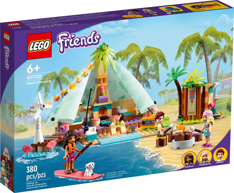 LEGO Friends Beach Glamping 41700 Building Kit (380 Pieces)