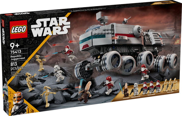 LEGO Star Wars: The Clone Wars Republic Juggernaut Building Toy for Kids, Ages 9+ - 75413