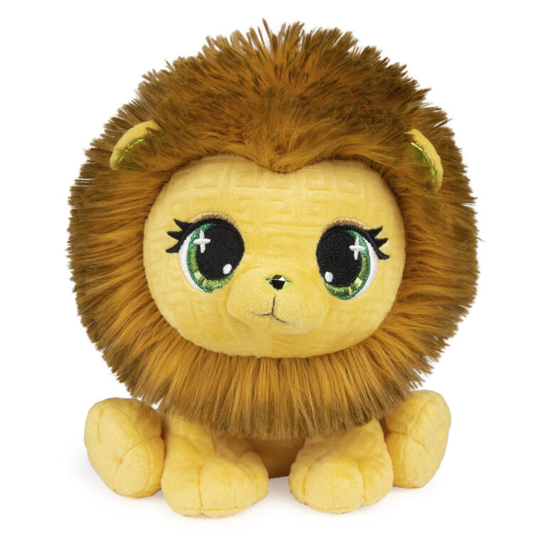 P.Lushes Pets Gem Stars Collection, Eleni Key Lion Stuffed Animal, Yellow/Brown, 6"