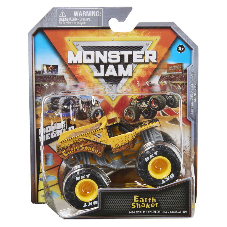 Monster Jam, Official Earth Shaker Monster Truck, Die-Cast Vehicle, 1:64 Scale Monster Jam, Official Earth Shaker Monster Truck, Die-Cast Vehicle, 1:64 Scale