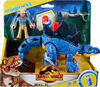Imaginext Jurassic World Dominion Stegosaurus Dinosaur and Dr. Grant Figure