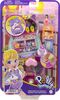 Polly Pocket Sushi Shop Cat Compact Playset with 2 Dolls and 12 Accessories