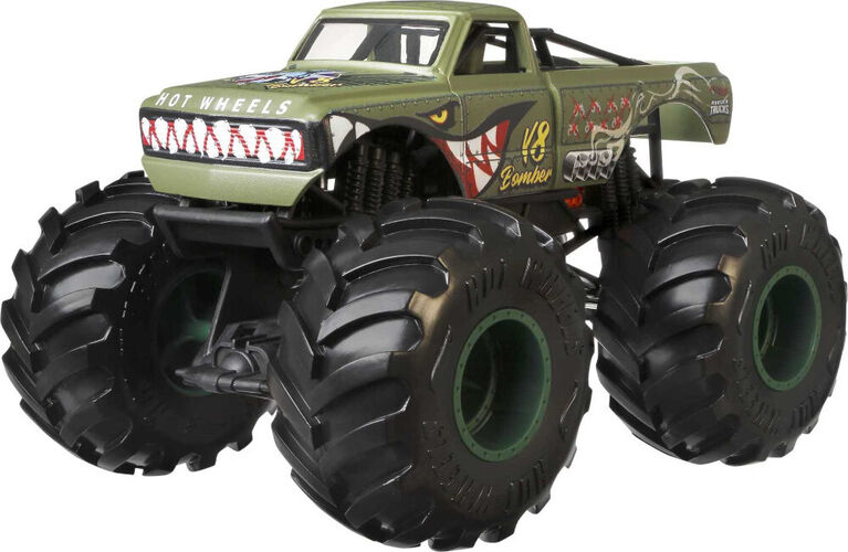 Hot Wheels- Monster Trucks - V&eacute;hicule V8 Bomber