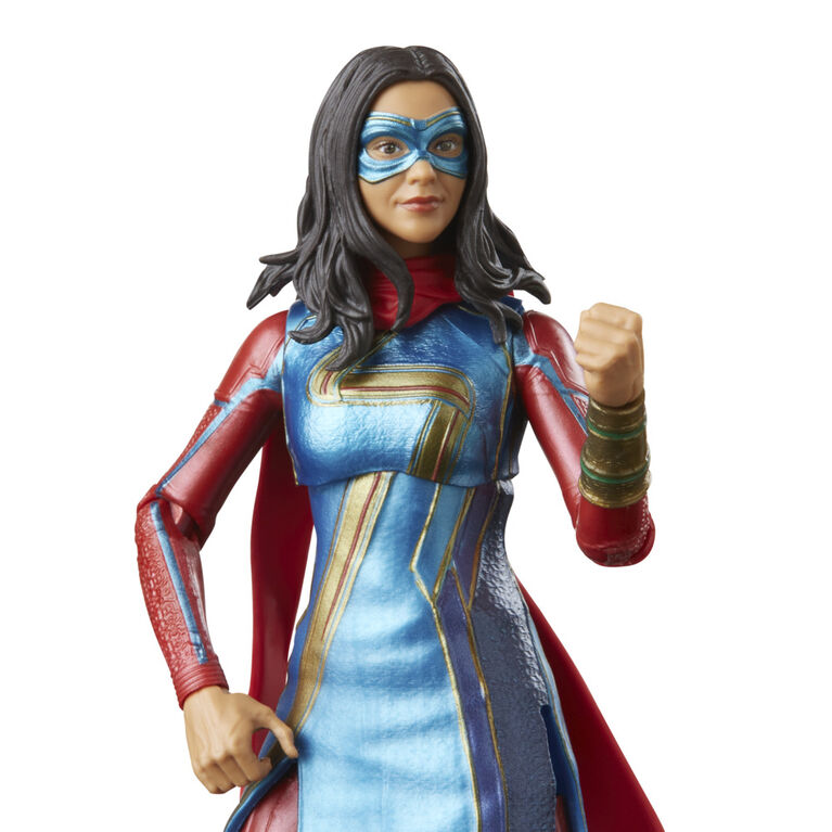 Marvel Legends Series Disney Plus Ms. Marvel MCU Series Action Figure 6-inch Collectible Toy, includes 3 Accessories and 1 Build-A-Figure Part