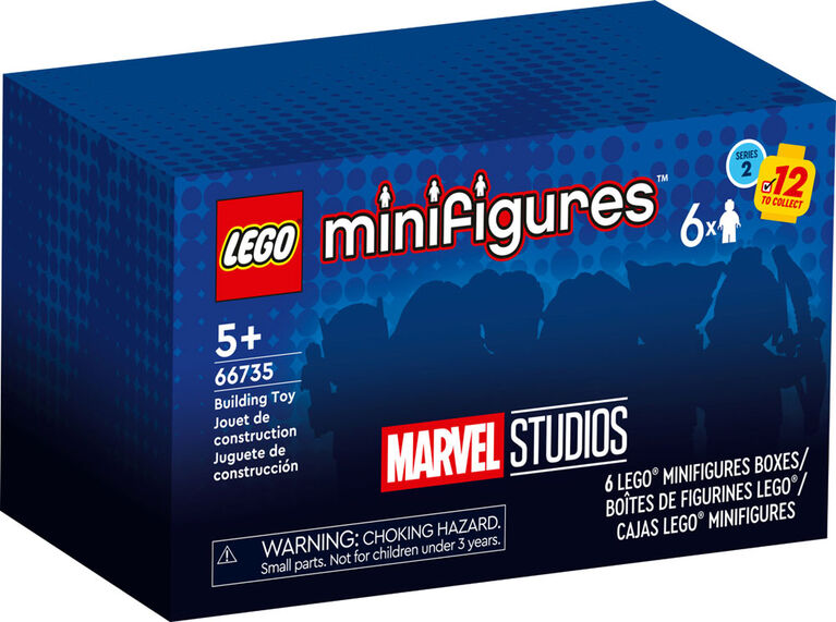 Figurines LEGO Marvel Série 2 - Lot de 6 66735 Ensemble de jeu de construction