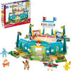 MEGA Pokémon Traning Stadium Building Toy Kit, with 5 Action Figures (1101 Pieces) for Kids