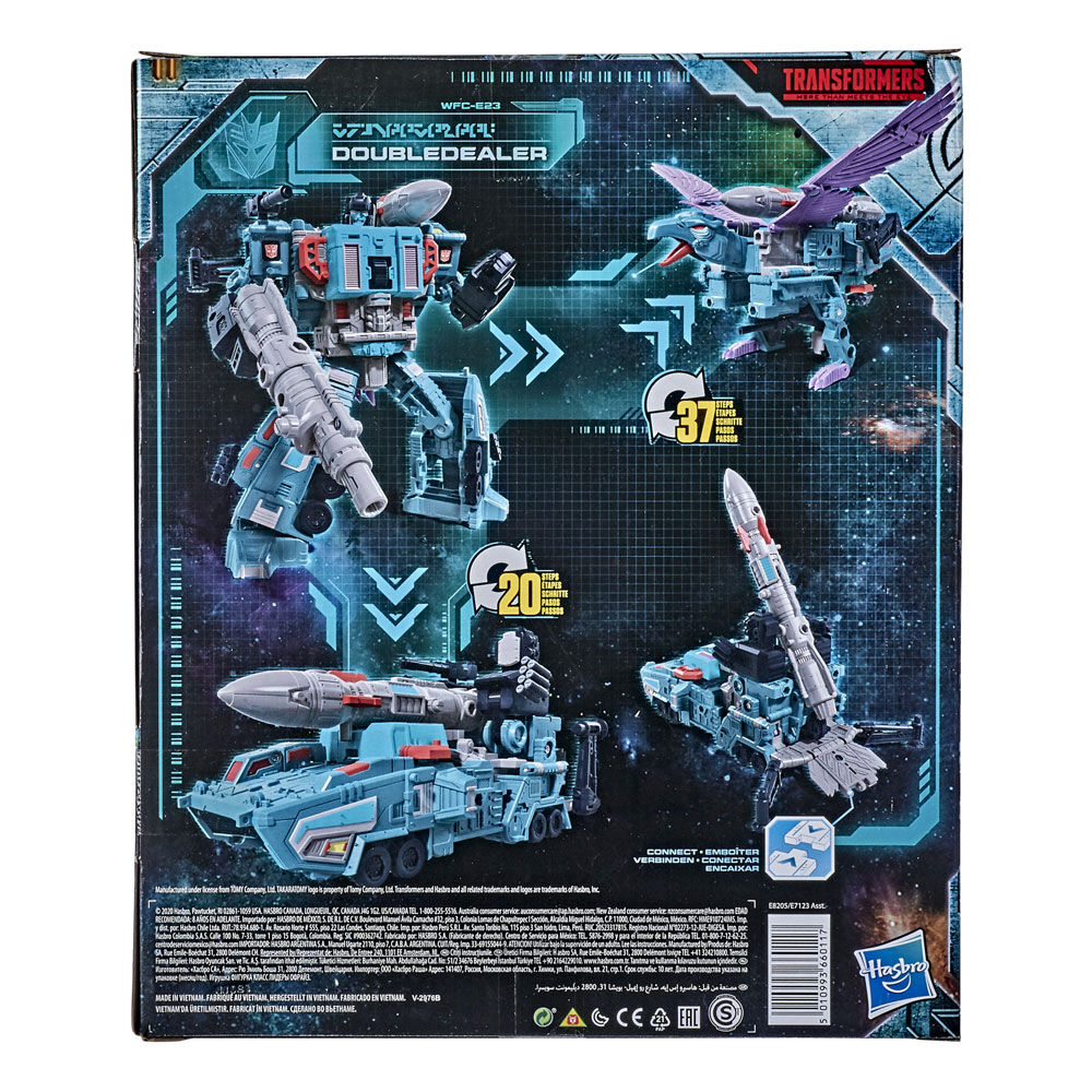 Transformers Toys Generations War for Cybertron Earthrise Leader WFC E23 Doubledealer Triple Changer Action Figure