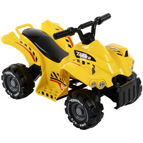 Tonka 6 volts Quad, jouet porteur électrique, pour enfants, par Huffy, jaune