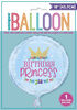 Ballon aluminium rond, 18 " - Magical Princess - Édition anglaise