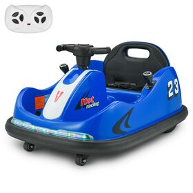 Voltz Toys Bumper Car Rectangular 360 Rotation with Remote, Blue