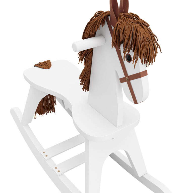Storkcraft Wooden Rocking Horse - White