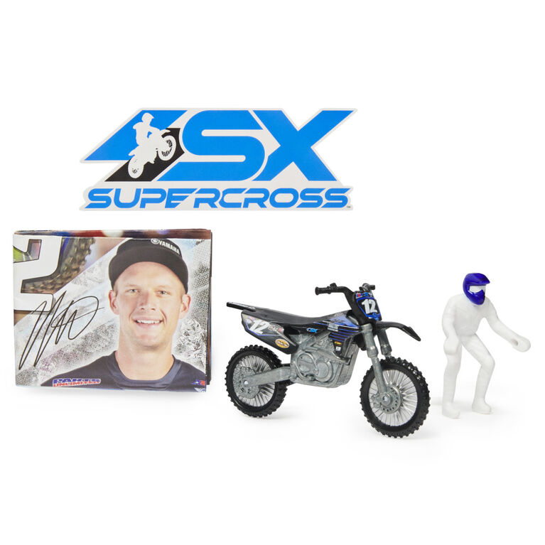 Supercross, Authentic Shane McElrath 1:24 Scale Die-Cast Motorcycle with Rider Figure