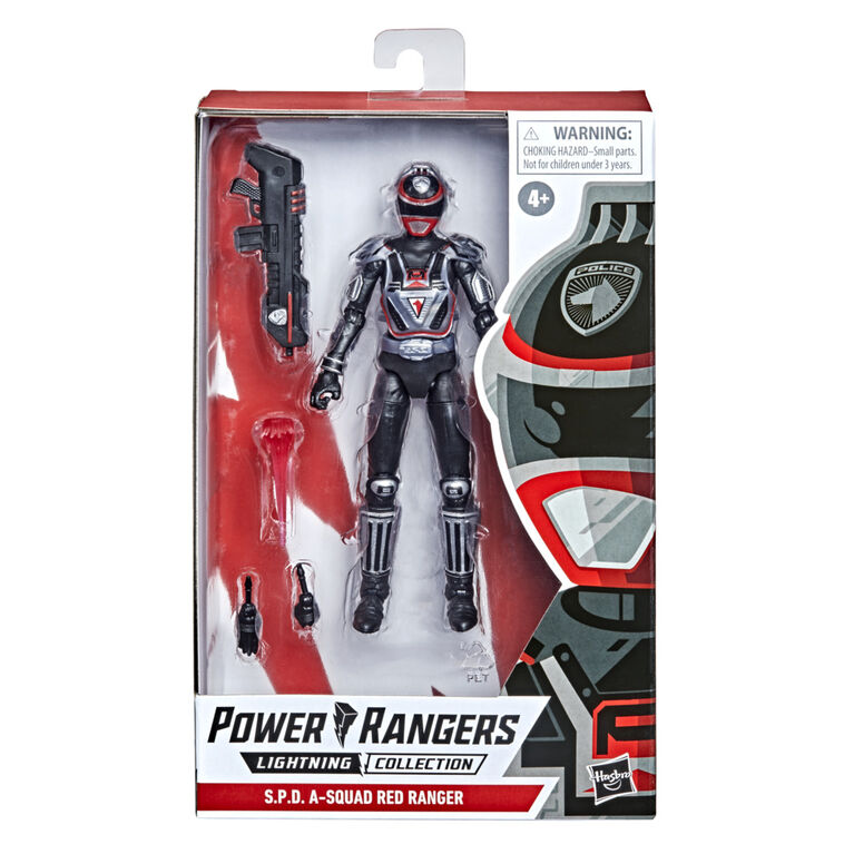 Power Rangers Lightning Collection, Ranger Rouge, figurine articulée de collection Escouade A S.P.D.