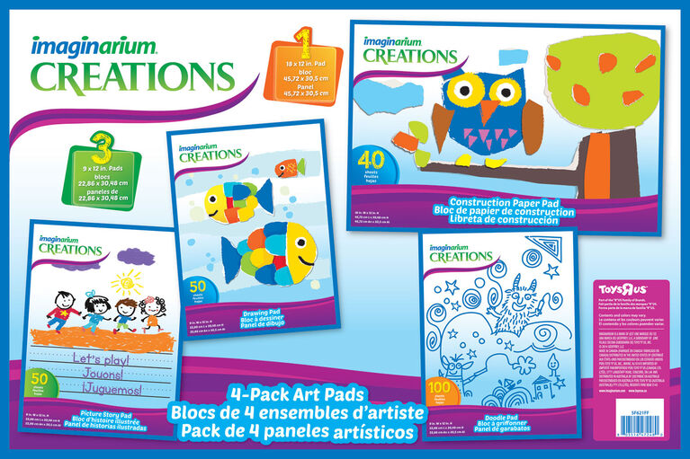 Imaginarium - Blocs de 4 ensembles d'artiste