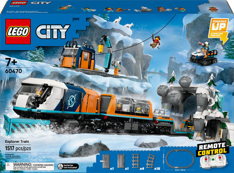 LEGO City Explorers' Arctic Polar Express Train Set - Building Kits Toy, Ages 7+  - 60470
