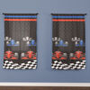 Race Car Kids Bedroom Curtain Panel Set