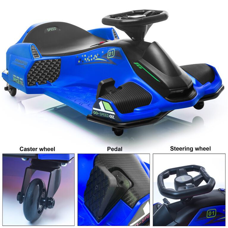 Voltz Toys Voiture de drift à haute vitesse avec moteur sans balais, bleu