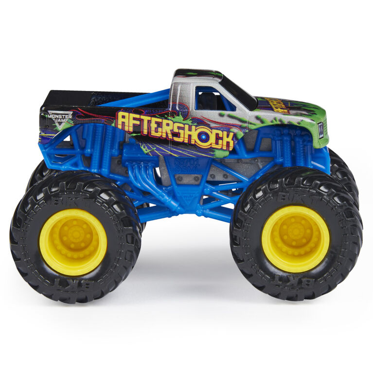 Monster Jam, Official Aftershock Monster Truck, Die-Cast Vehicle, Forces of Nature Series, 1:64 Scale