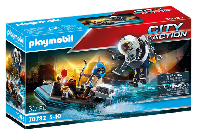 Playmobil - Police Jet Pack with Boat