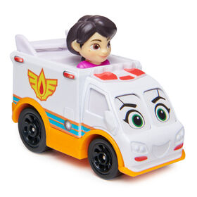 Disney Junior Firebuds, Ambulance en métal moulé Violette et Axelle