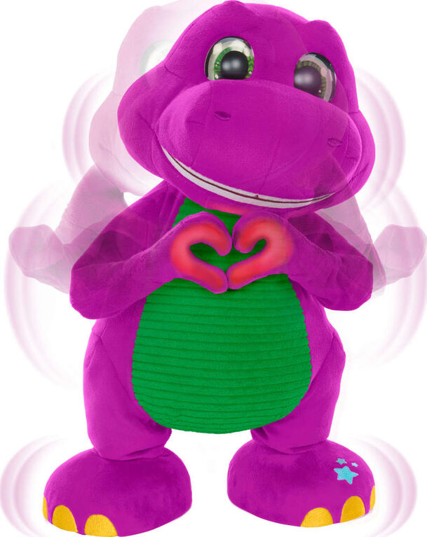 Fisher-Price Barney's World Dance Moves Music Barney Plush, 13-inch Figure, Songs, Sounds, Lights & Soft Texture