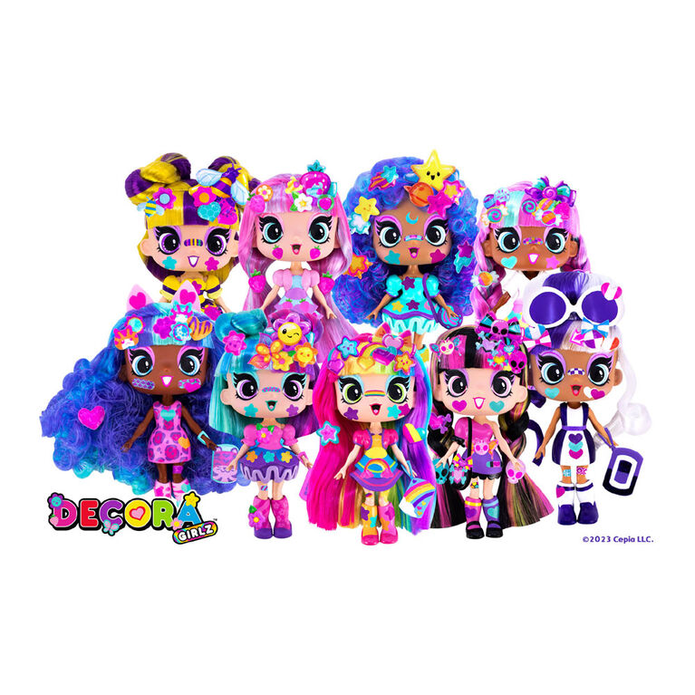 Poupées de collection Decora Girlz 5 po : Express & Decorate - Paquet mystère avec 8 surprises