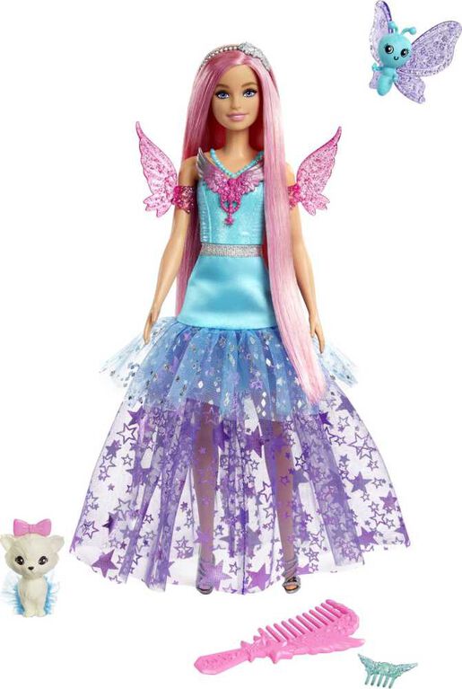 Barbie-A Touch of Magic-Malibu-Poupée avec 2 animaux féeriques