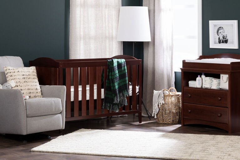 Angel Crib and Toddler Bed - Convertible Nursery Furniture for your Baby- Royal Cherry