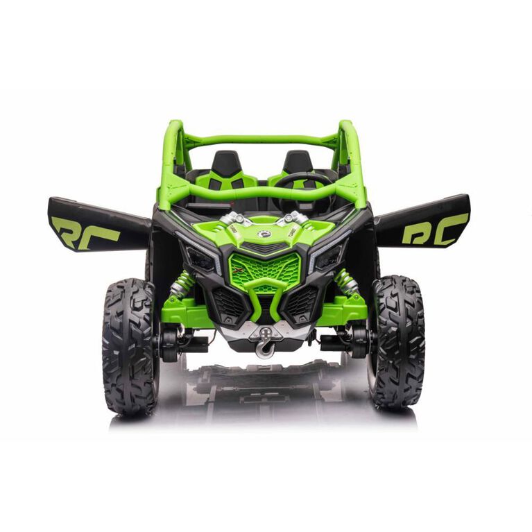 KIDSVIP Can-Am Maverick 2X24V Kids' & Toddlers' 4X4 Ride-On UTV Buggy w/ RC - Green