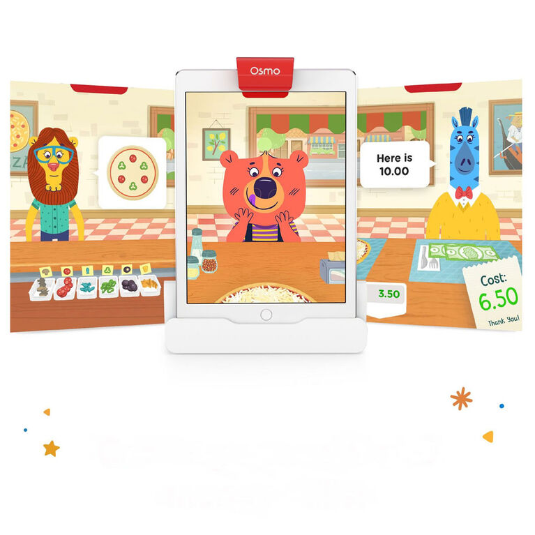 Osmo - Coffret Complet Pizza Co. pour iPad - de 5 à 12 ans - Communication & Maths (Base Osmo pour iPad incluse)