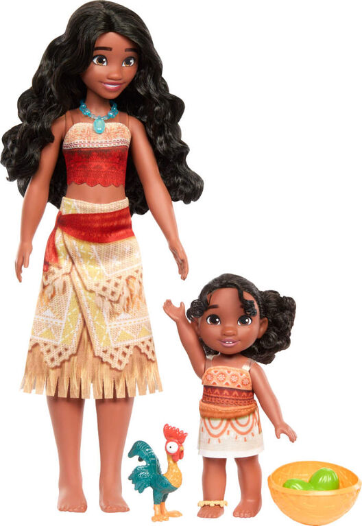 Disney Moana 2 Moana & Simea Sister Set with 2 Fashion Dolls & 3 Accessories, Inspired by the Movie