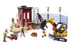 Mini-pelleteuse et chantier