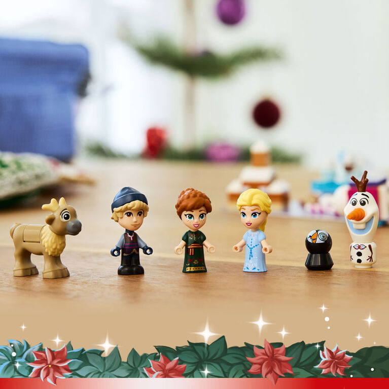 LEGO Disney La Reine des Neiges Le Calendrier de l'Avent 2025, Jouet Fantastique, Ensemble de Construction avec Personnages de Film 43273