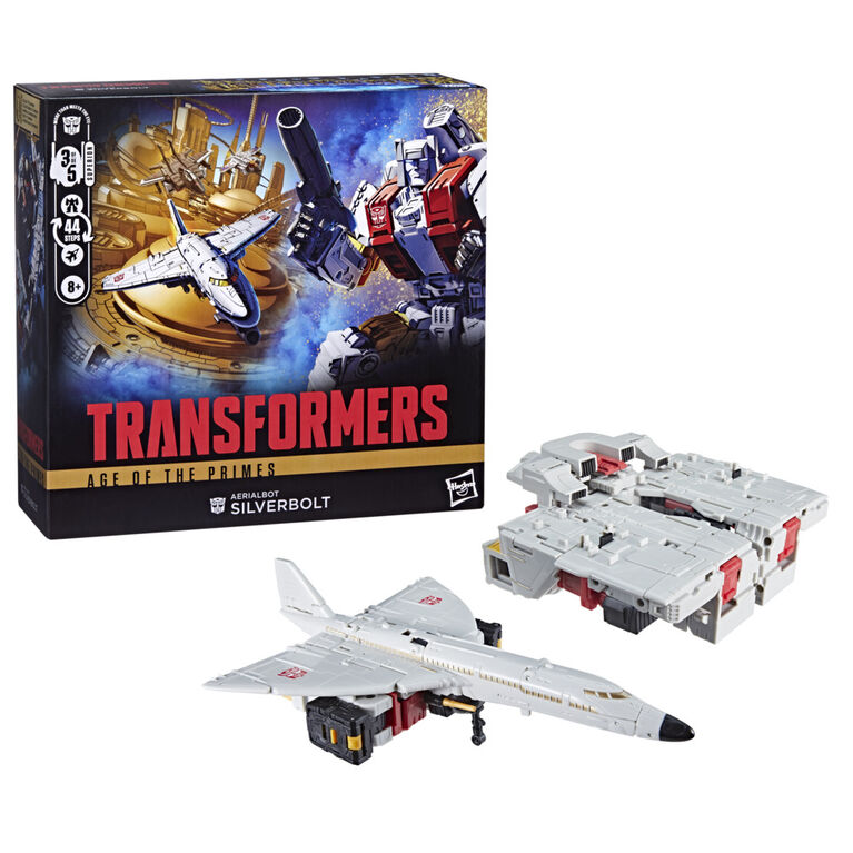 Transformers Age of the Primes Commander Class Aerialbot Silverbolt, 7-inch Converting Action Figure