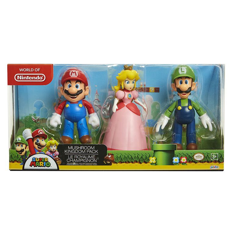 Nintendo Mushroom Kingdom 4in 3pk