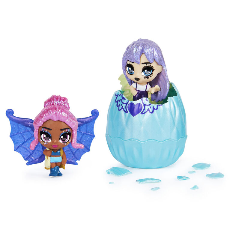 Hatchimals Mini Pixies 2-Pack, Glitter Angels 1.5-inch Collectible Dolls with Mix and Match Wings (Styles May Vary)