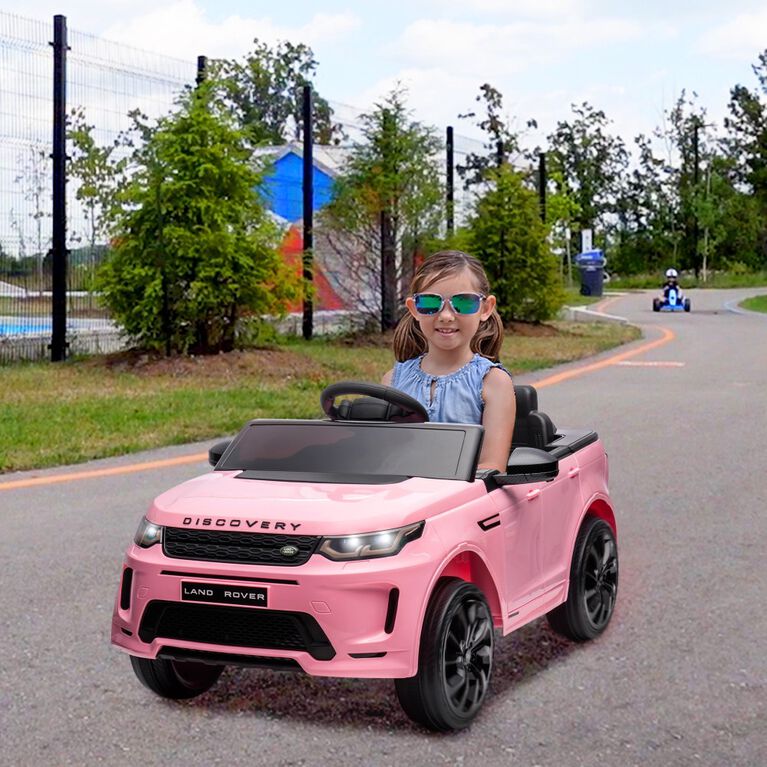 Jouets Voltz Land Rover Discovery avec télécommande, rose