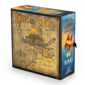 The Noble Collection The Lord of the Rings Map of Middle-earth casse-tête de 1000 pièces - Édition anglaise