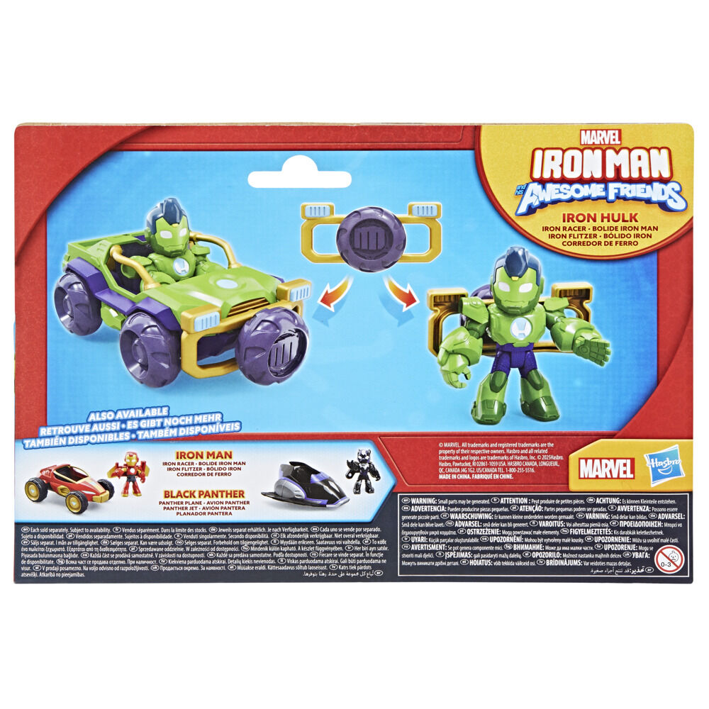 Marvel Iron Man and his Awesome Friends Iron Hulk Action Figure & Toy Vehicle
