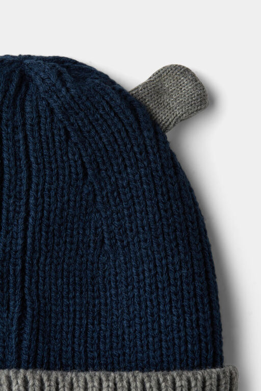 Bonnet Oreille Bleu Fonc&eacute; RISE Little Earthling