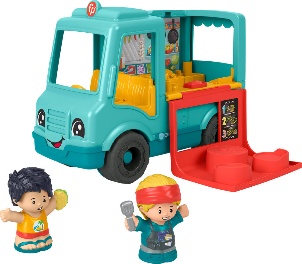 Fisher-Price Little People Serve It Up Food Truck Musical Toddler Toy, Multilanguage Version