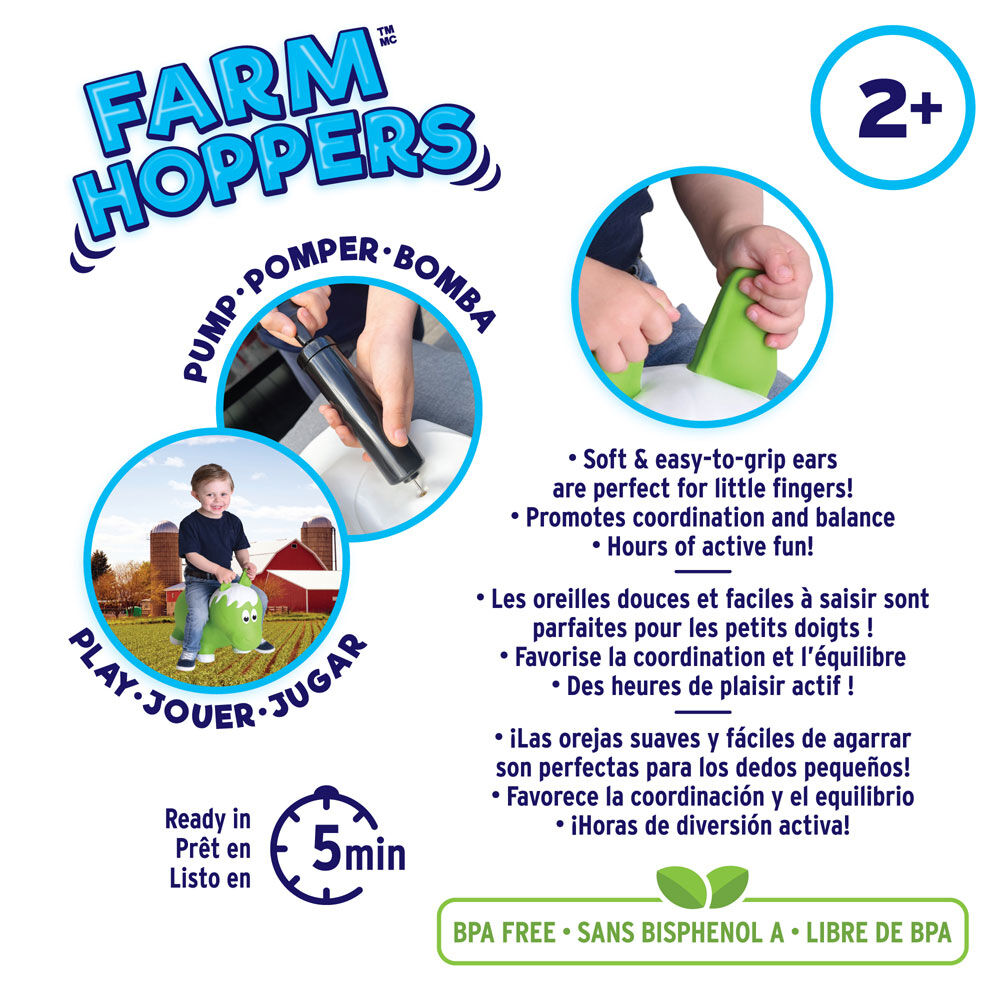 Farm Hopper Horse Green