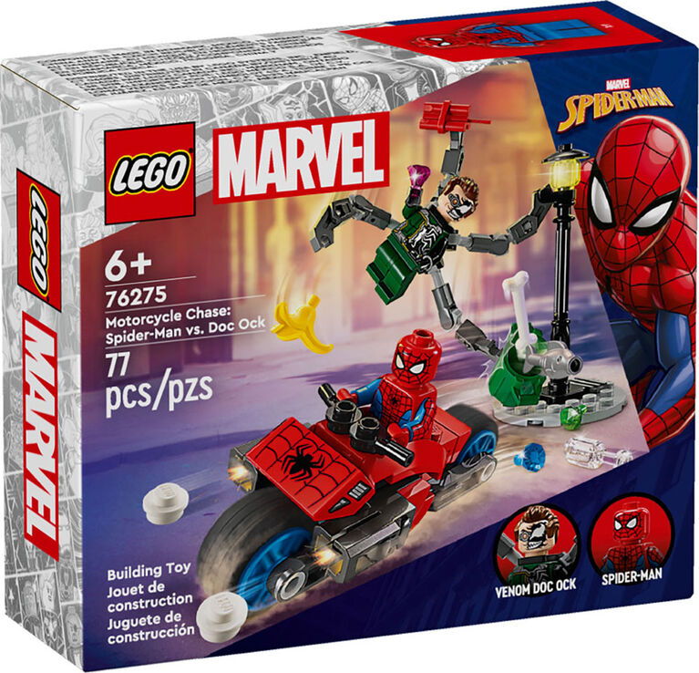 LEGO Marvel Motorcycle Chase: Spider-Man vs. Doc Ock, 76275
