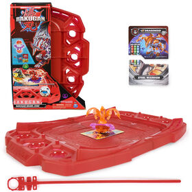 Bakugan Brawl Zone Compact Playset with Special Attack Dragonoid, Customizable Action Figure, Trading Cards